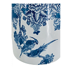 Ваза с мотивами цветущего сада с попугаями Vase Inspired by Nature варинант исполнения - 3 | Loft Concept в Рязани