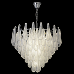 Люстра с подвесками из рифленного стекла в форме капель Textured Glass Chandelier варинант исполнения - 7 | Loft Concept в Рязани