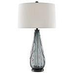 Настольная лампа с фактурным стеклянным основанием Glass Vertical варинант исполнения - 2 | Loft Concept в Рязани