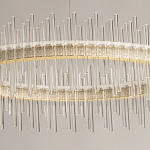 Люстра круглая с прозрачными стеклянными трубками 51 см Nembus варинант исполнения - 4 | Loft Concept в Рязани