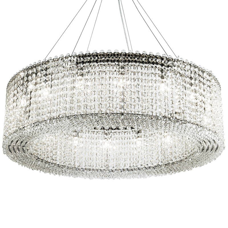 Круглая люстра с хрустальными подвесками хром Crystal Art Chrome Chandelier 16 Прозрачный Хром Круглая люстра с хрустальными подвесками хром Crystal Art Chrome Chandelier 16 Прозрачный Хром в Рязани | Loft Concept