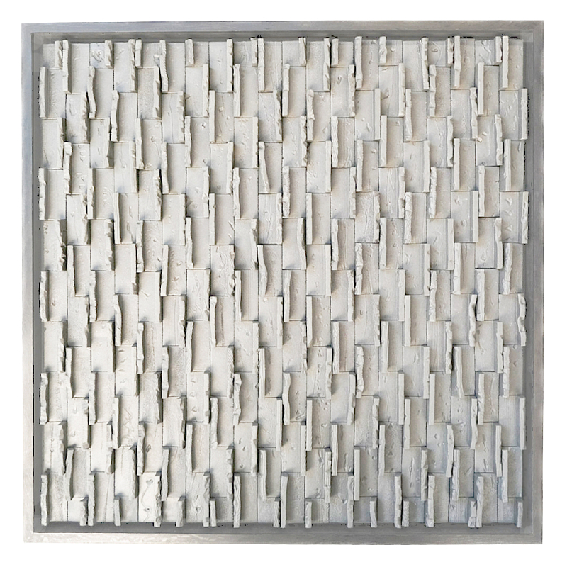 Объемное Панно в индустриальном стиле White City Белый бетон в Рязани | Loft Concept 