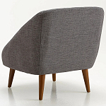 Кресло серое Pauley Grey Armchair варинант исполнения - 2 | Loft Concept в Рязани