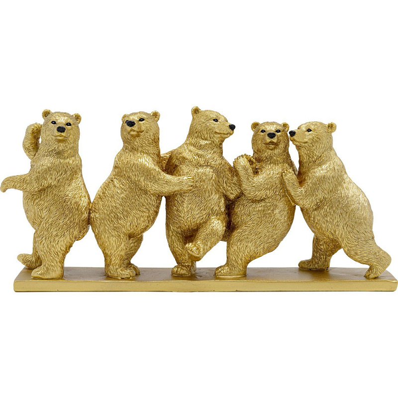Статуэтка золотая Friendly Bears Золотой Статуэтка золотая Friendly Bears Золотой в Рязани | Loft Concept