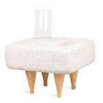 Керамический столик на деревянных ножках «Квадро» варинант исполнения - 2 | Loft Concept в Рязани