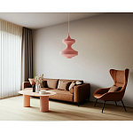 Подвесной вязаный розовый светильник «Моника» варинант исполнения - 3 | Loft Concept в Рязани