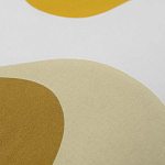 Подушка декоративная хлопковая горчичного цвета с абстрактным принтом Elysian Flow Sunset варинант исполнения - 3 | Loft Concept в Рязани