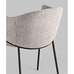 Стул Brace букле серый варинант исполнения - 3 | Loft Concept в Рязани