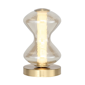 Настольная лампа светодиодная с волнообразным стеклянным плафоном Amphora of Light