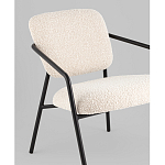 Кресло лаунж Rooney букле белый варинант исполнения - 4 | Loft Concept в Рязани