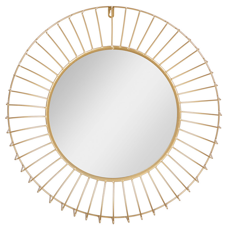 Зеркало круглое настенное в металлической оправе Modern Mirror Space Золотой Зеркало круглое настенное в металлической оправе Modern Mirror Space Золотой в Рязани | Loft Concept