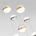 Люстра каскадная с 9-ю подвесами бронза и никель Peggy Futura lamp варинант исполнения - 3 | Loft Concept в Рязани