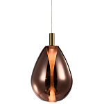 Подвесной светильник со стеклянным плафоном в форме капли NAOMI drop copper варинант исполнения - 3 | Loft Concept в Рязани