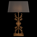 Настольная лампа на ажурном чугунном основании с серым абажуром Openwork Lamp варинант исполнения - 2 | Loft Concept в Рязани