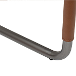 Стул мягкий с обивкой из рогожки и экокожи Contrasting Performance варинант исполнения - 4 | Loft Concept в Рязани