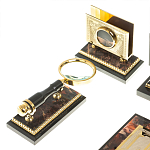 Настольный письменный набор из яшмы и долерита с декором в виде коня Manager Organizer варинант исполнения - 6 | Loft Concept в Рязани