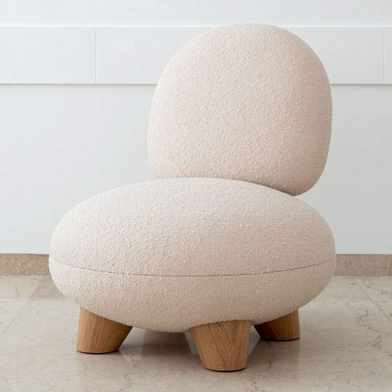 Кресло Инь Белый Коричневый в Рязани | Loft Concept 