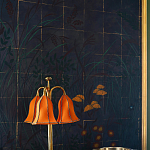 Обои ручная роспись Tsukimi Original colourway on gilded silk with antiquing варинант исполнения - 3 | Loft Concept в Рязани