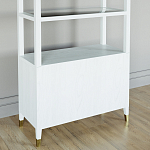 Стеллаж со стеклянными полками Elsa Dreams White варинант исполнения - 7 | Loft Concept в Рязани