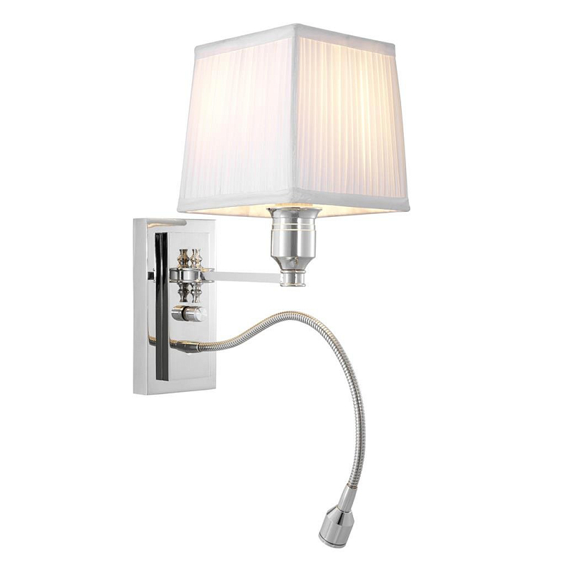 Бра Wall Lamp Ellington White Никель Белый Бра Wall Lamp Ellington White Никель Белый в Рязани | Loft Concept
