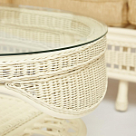 Комплект уличной мебели из ротанга Clara белый варинант исполнения - 12 | Loft Concept в Рязани