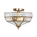 Потолочный светильник шестигранной формы с прозрачными стеклянным плафоном Elstead Lighting варинант исполнения - 1 | Loft Concept в Рязани