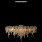 Люстра подвесная с металлическими дугами и длинными цепочками 115 см Atlantis Chain варинант исполнения - 12 | Loft Concept в Рязани