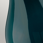 Настольная лампа с коническим дымчато-зелёным абажуром из искусственного шёлка Quintiesse варинант исполнения - 5 | Loft Concept в Рязани