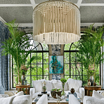 Люстра белая плетеная с кисточками Boho Tassel Chandelier варинант исполнения - 3 | Loft Concept в Рязани