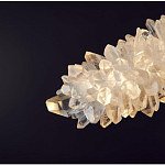 Люстра линейная светодиодная из необработанных кристаллов Mountain Comet варинант исполнения - 2 | Loft Concept в Рязани