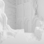 Встраиваемый в стену гипсовый светильник под покраску с эффектом разрушенной стены Antiquity Athena варинант исполнения - 6 | Loft Concept в Рязани