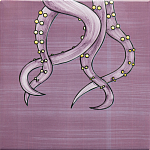 Плитка с узором Осьминог велосипедист варинант исполнения - 4 | Loft Concept в Рязани