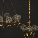 Люстра круглая с декором в виде цветков одуванчика Hanging Dandelion варинант исполнения - 6 | Loft Concept в Рязани