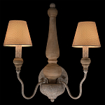 Бра с двумя конусовидными тканевыми абажурами Neighborhood варинант исполнения - 2 | Loft Concept в Рязани