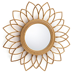 Зеркало из ротанга в форме цветка WICKER MIRROR 65  варинант исполнения - 1 | Loft Concept в Рязани