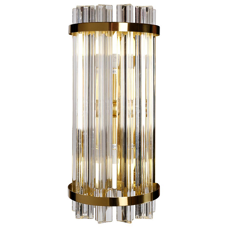 Бра Suspension Glass Cylinders Sconces 35 Глянцевое золото Прозрачный Бра Suspension Glass Cylinders Sconces 35 Глянцевое золото Прозрачный в Рязани | Loft Concept
