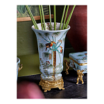 Ваза из фарфора с бронзовыми элементами Tropical Garden варинант исполнения - 8 | Loft Concept в Рязани