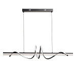 Люстра линейная черного цвета с волнообразным металлическим элементом Luke Lampco Tracer Lamp варинант исполнения - 2 | Loft Concept в Рязани
