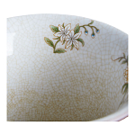 Ваза из голубого фарфора с бронзовыми элементами Blue Garden варинант исполнения - 3 | Loft Concept в Рязани