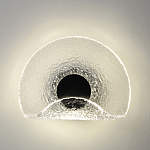 Бра из текстурированного прозрачного стекла с изогнутым краем Textured Glass  варинант исполнения - 3 | Loft Concept в Рязани