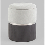 Пуф Mauldine с ящиком серо-черный с экокожей варинант исполнения - 1 | Loft Concept в Рязани