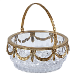 Корзиночка из прозрачного стекла с бронзовой ручкой Eden Garden варинант исполнения - 1 | Loft Concept в Рязани