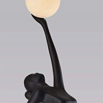 Торшер черная статуэтка Девушка Girl Carries Light Balls варинант исполнения - 1 | Loft Concept в Рязани