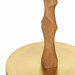 Торшер с цилиндрическим тканевым абажуром на каркасе волнистой формы Rotation варинант исполнения - 2 | Loft Concept в Рязани