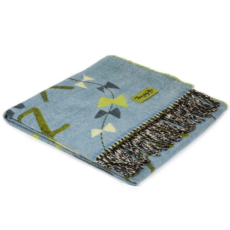 Плед ALP 2 Marzotto Серо-голубой в Рязани | Loft Concept 