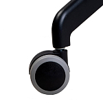 Стул с мягкой бежевой обивкой из велюра и подъемно-поворотным механизмом на черных колесиках Harper Beige варинант исполнения - 6 | Loft Concept в Рязани