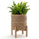 Кашпо на ножках из бамбука Bamboo Decor варинант исполнения - 8 | Loft Concept в Рязани