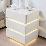 Умная прикроватная тумба с беспроводной зарядкой и подсветкой Smart Bedside Table варинант исполнения - 4 | Loft Concept в Рязани