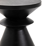 Черный приставной столик из массива AMORPHOUS варинант исполнения - 2 | Loft Concept в Рязани
