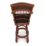 Барный стул из ротанга Eloise коричневый варинант исполнения - 4 | Loft Concept в Рязани